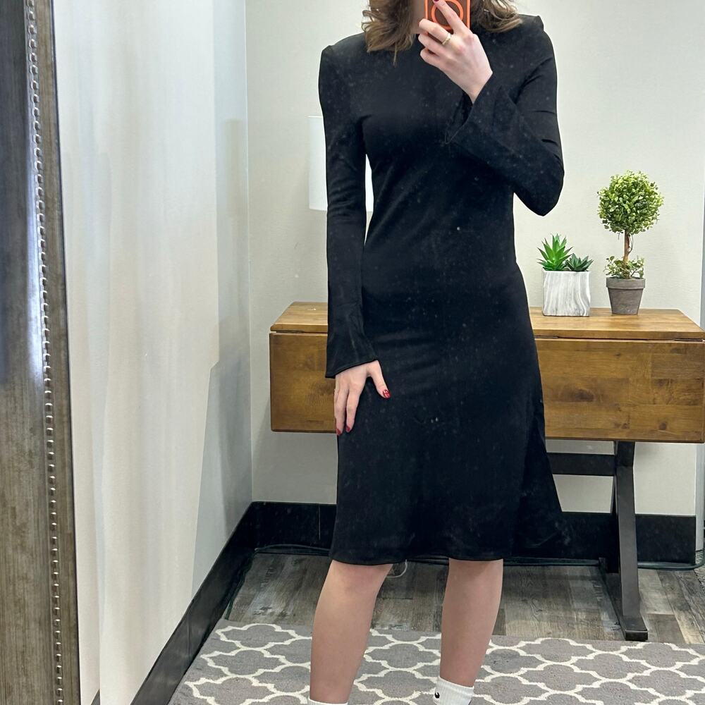 Kwaidan Editions Black Flared Sleeve Dress XS NWT